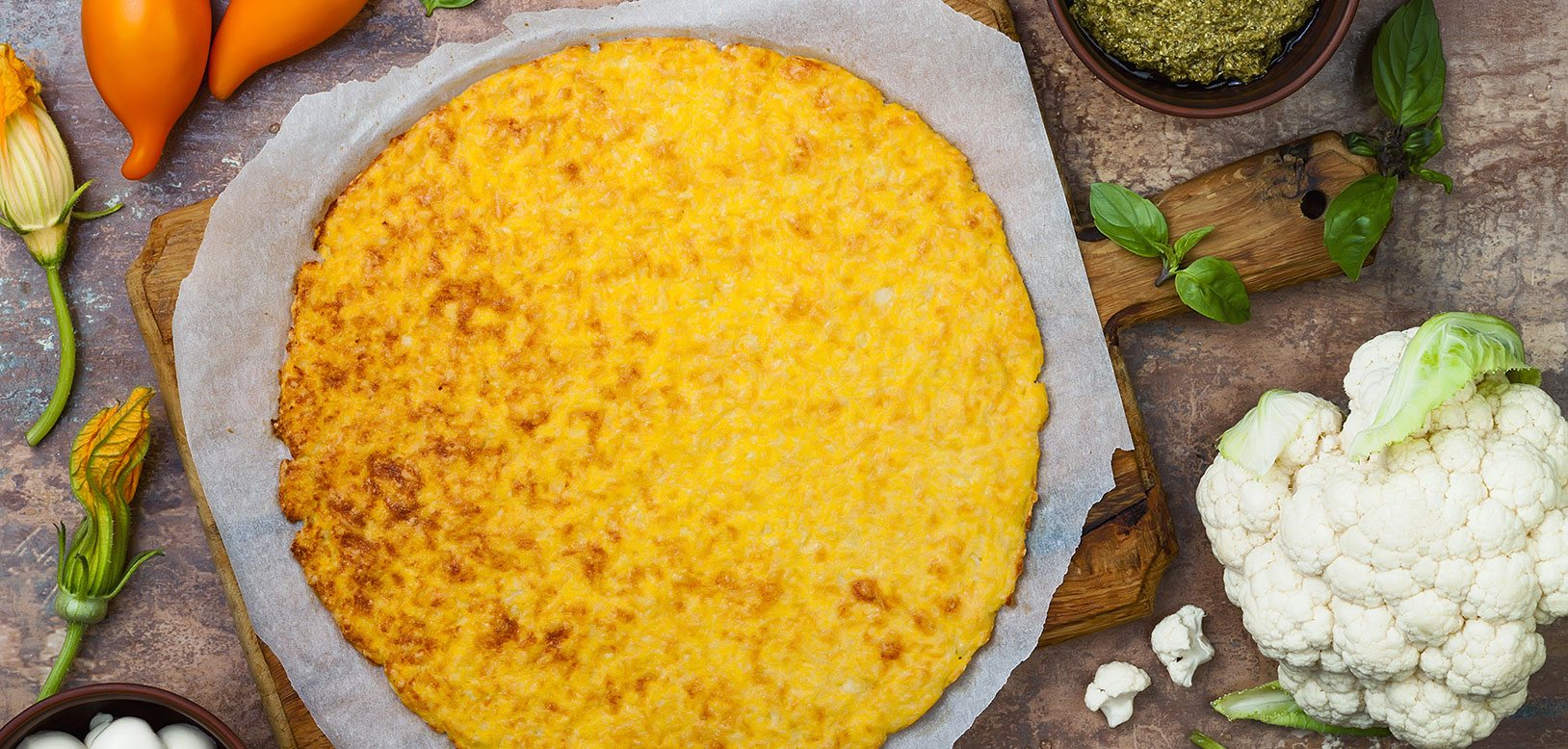 Cauliflower pizza crust