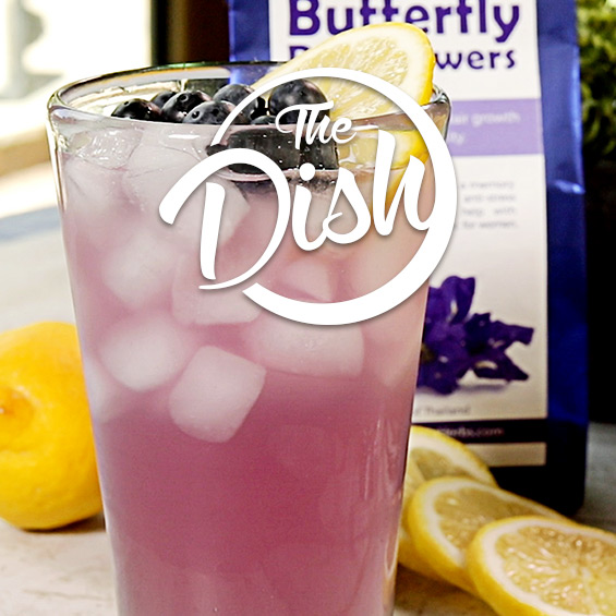 Summertime Mocktails: Butterfly Blue Lemonade